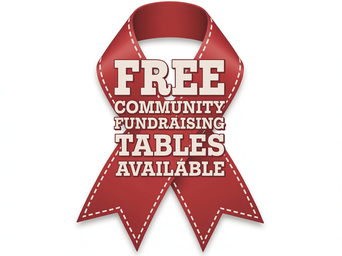 Free Community Fundraising Tables Available