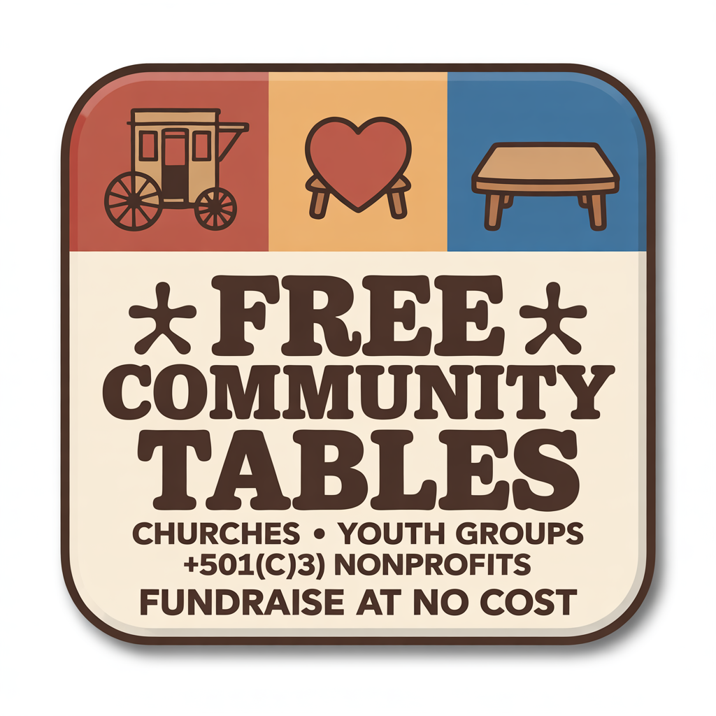 Free Community Tables Available
