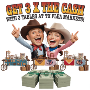 3 PRIME Flea Market SPRING EXPO Table Rentals