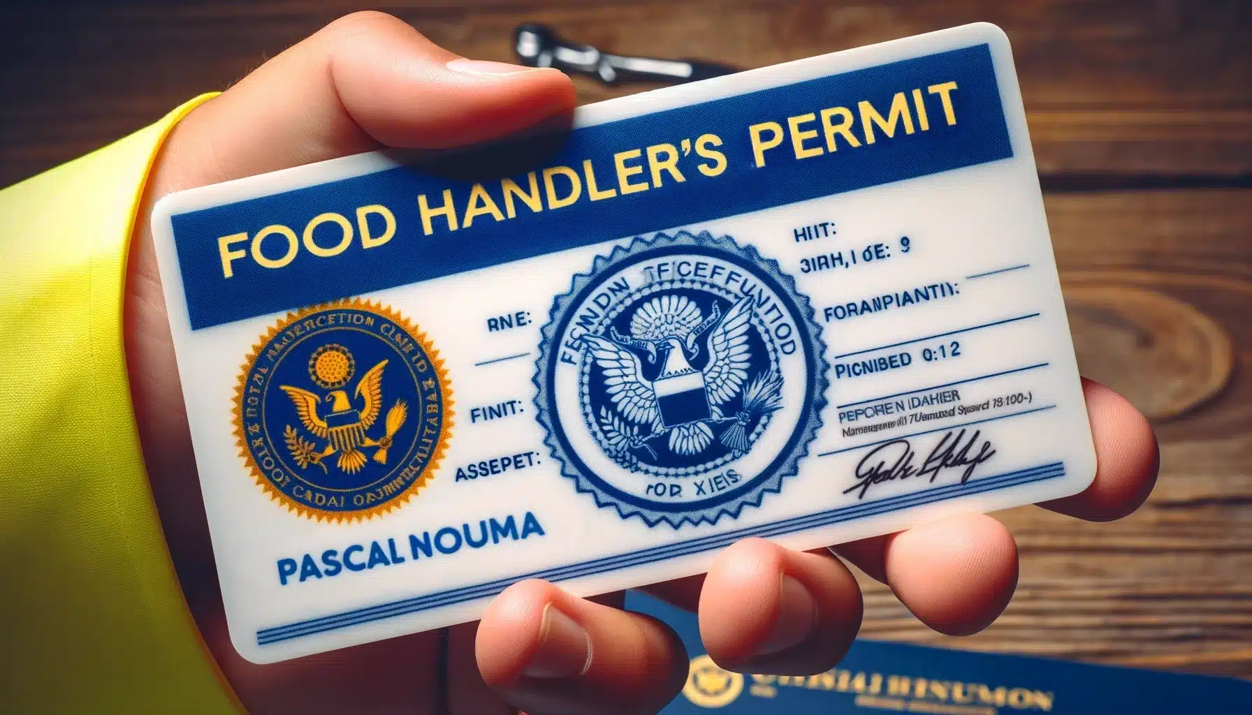 Food Handler Permit Example