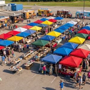 JUNE 2026 Pop Up Tent Space 10′ X 10′ 12 days – 160 Hours